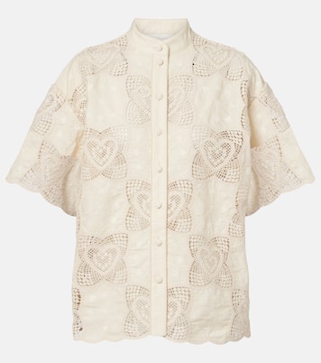 Wanderlust crochet cotton-blend shirt | Zimmermann