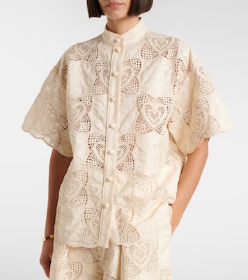 Wanderlust crochet cotton-blend shirt | Zimmermann