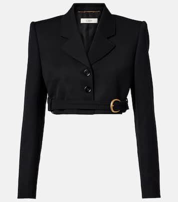 Cropped virgin wool blazer | Chloé