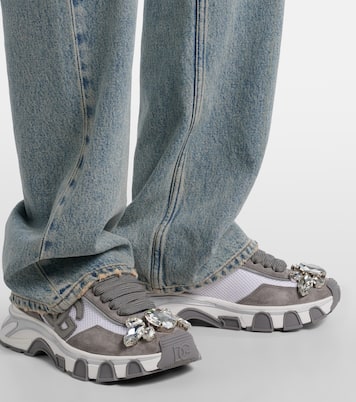 DG Country Road suede-trimmed sneakers | Dolce&Gabbana