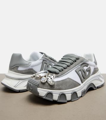 DG Country Road suede-trimmed sneakers | Dolce&Gabbana