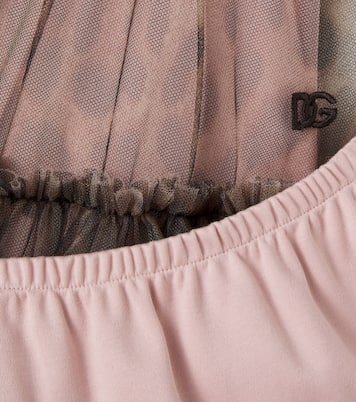 Baby Set aus Kleid und Höschen aus Tüll | Dolce&Gabbana Kids