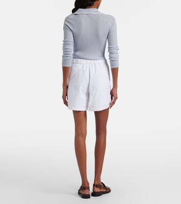 Broderie anglaise cotton shorts | Moncler