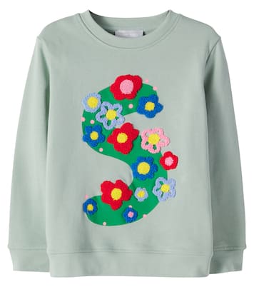 Appliqué cotton jersey sweatshirt | Stella McCartney Kids