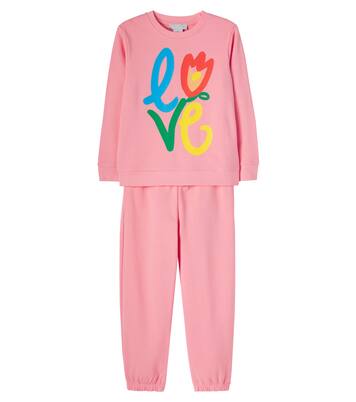 Printed cotton fleece tracksuit  | Stella McCartney Kids