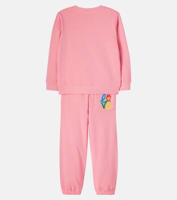 Printed cotton fleece tracksuit  | Stella McCartney Kids
