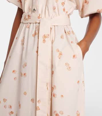 Robe midi Paulina en coton mélangé à fleurs | Altuzarra