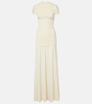 Draped jersey gown | Self-Portrait