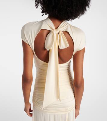 Draped jersey gown | Self-Portrait