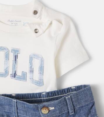 Baby logo T-shirt and shorts set  | Polo Ralph Lauren Kids