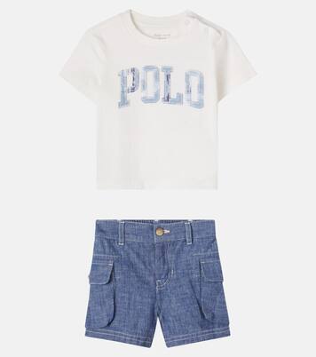 Baby logo T-shirt and shorts set  | Polo Ralph Lauren Kids