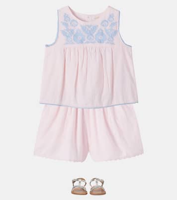 Solenia embroidered cotton top | Louise Misha