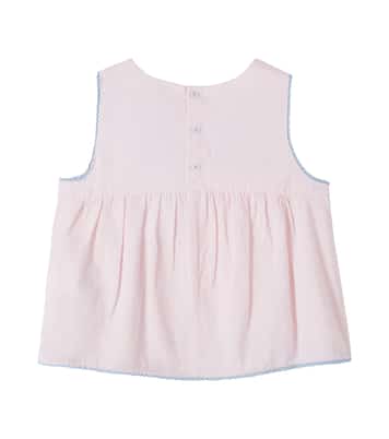 Solenia embroidered cotton top | Louise Misha