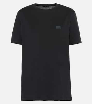 Camiseta de jersey de algodón con logo | Acne Studios