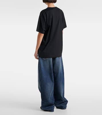 Camiseta de jersey de algodón con logo | Acne Studios