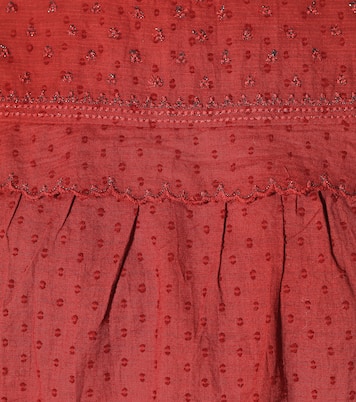 Blouse Raina brodée en coton à fil coupé | Velvet