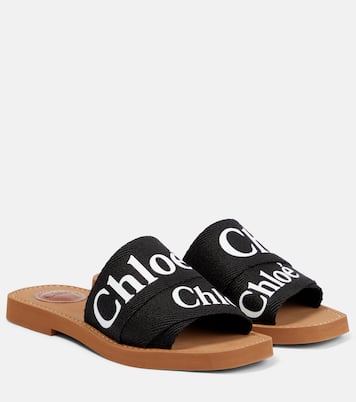 Woody canvas slides | Chloé