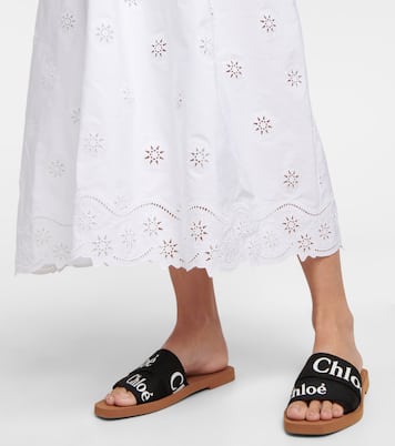 Woody canvas slides | Chloé