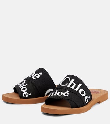 Woody canvas slides | Chloé