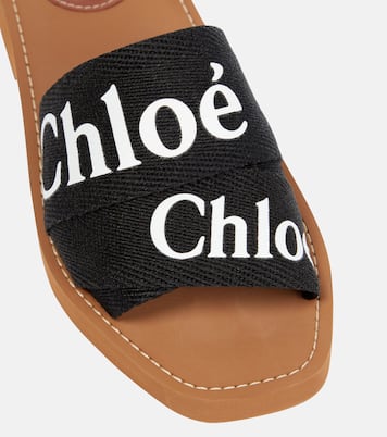 Woody canvas slides | Chloé