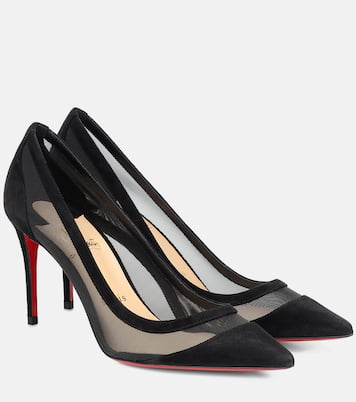 Galavati 85 suede and mesh pumps | Christian Louboutin