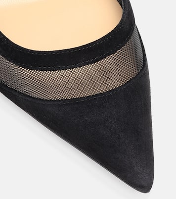 Galavati 85 suede and mesh pumps | Christian Louboutin