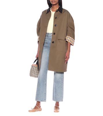 Ballerine in pelle con cristalli | Miu Miu