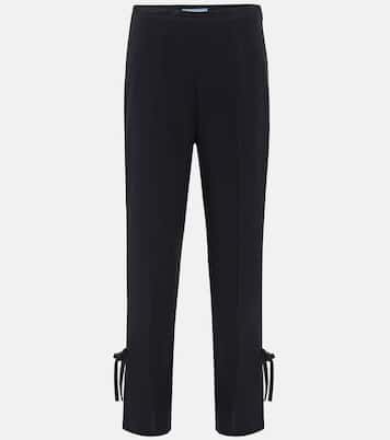 Cropped-Hose aus Crêpe | Prada