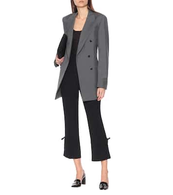 Cropped-Hose aus Crêpe | Prada