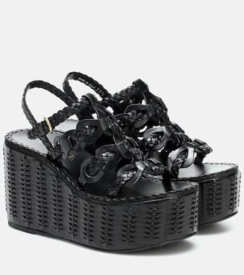 Sandali in pelle con platform | Prada