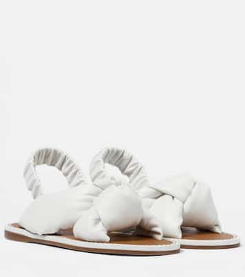Sandalen aus Leder | Miu Miu