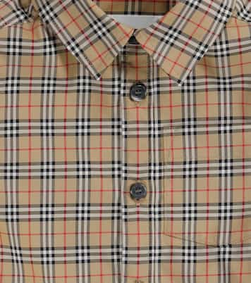 Baby Archive Check stretch-cotton shirt | Burberry Kids
