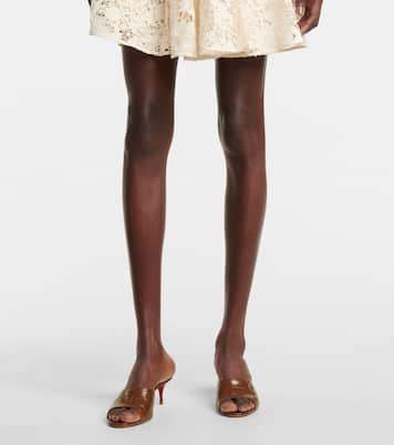 Sandali East Mule 55 in pelle stampata | Christian Louboutin