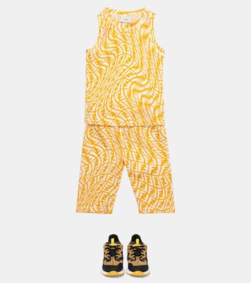 Tank top FF de tejido técnico | Fendi Kids