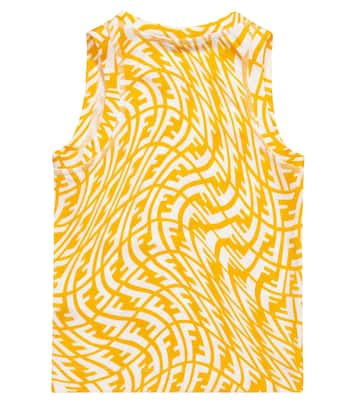Tank top FF de tejido técnico | Fendi Kids