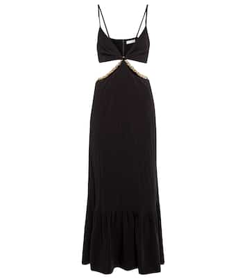 Vestido midi Ayla de sarga | Simkhai