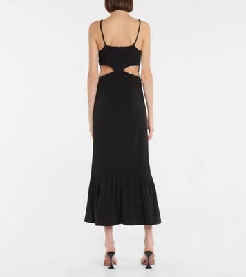 Vestido midi Ayla de sarga | Simkhai