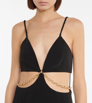 Vestido midi Ayla de sarga | Simkhai