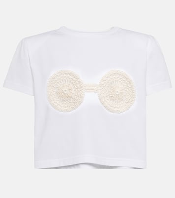 Embroidered cotton T-shirt | Magda Butrym