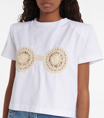 Embroidered cotton T-shirt | Magda Butrym