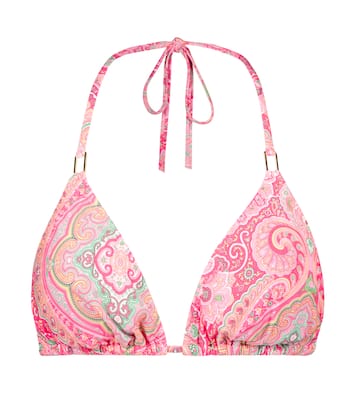 Cancun paisley triangle bikini top | Melissa Odabash