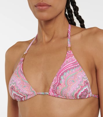 Cancun paisley triangle bikini top | Melissa Odabash