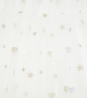 Besticktes Kleid aus Tüll | Monnalisa