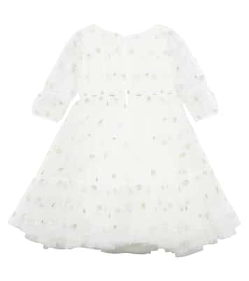 Besticktes Kleid aus Tüll | Monnalisa
