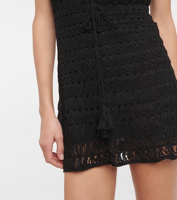 Vestido corto Jennifer en croché de algodón | Anna Kosturova
