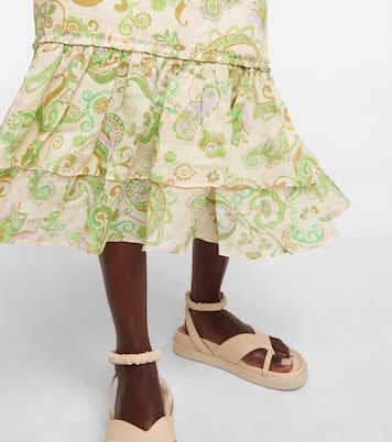 Vestido midi Marta de lino | Alémais