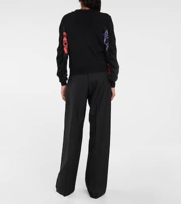 Cárdigan de lana virgen floral | Ferragamo