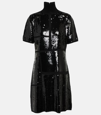 Sequined wool-blend minidress | Joseph