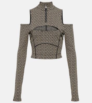 Crop top en mezcla de algodón | Balmain