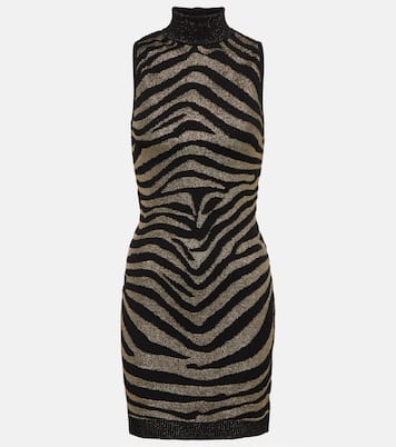 Zebra-print minidress | Balmain